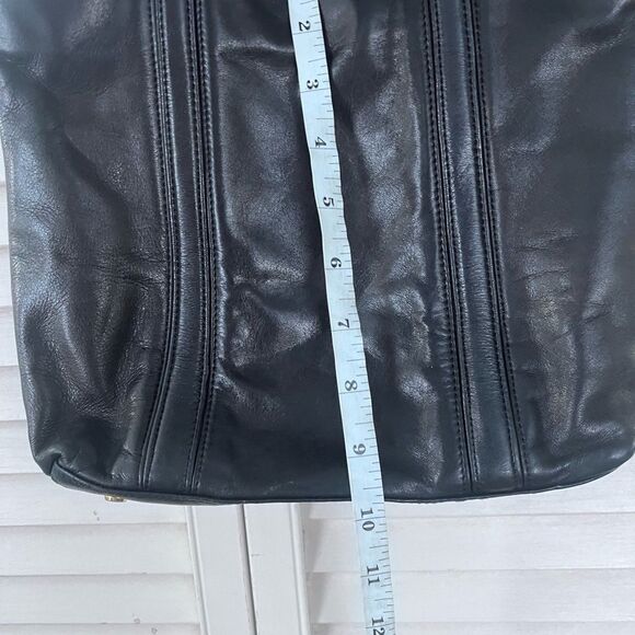 Black Leather Tote Bag - Picture 5 of 13